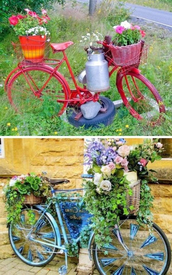 la bicicletta Körber in vasi-per-fiori-turn