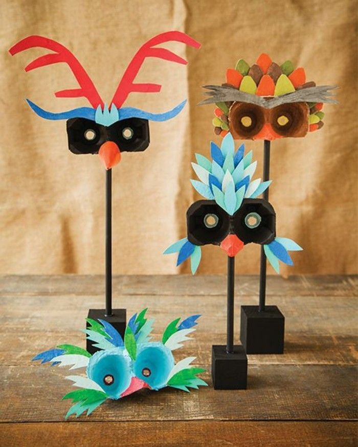 Karneval maska ​​Tinker-čudno ptice