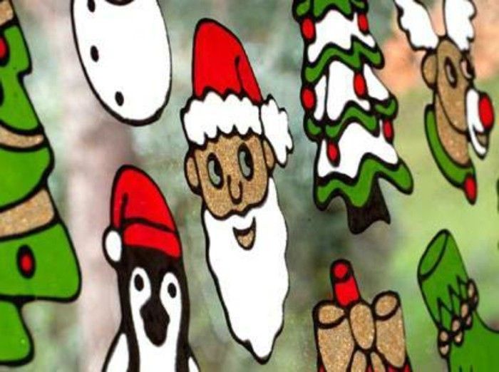 Windows tapeter christmas-tinker-färg Santa