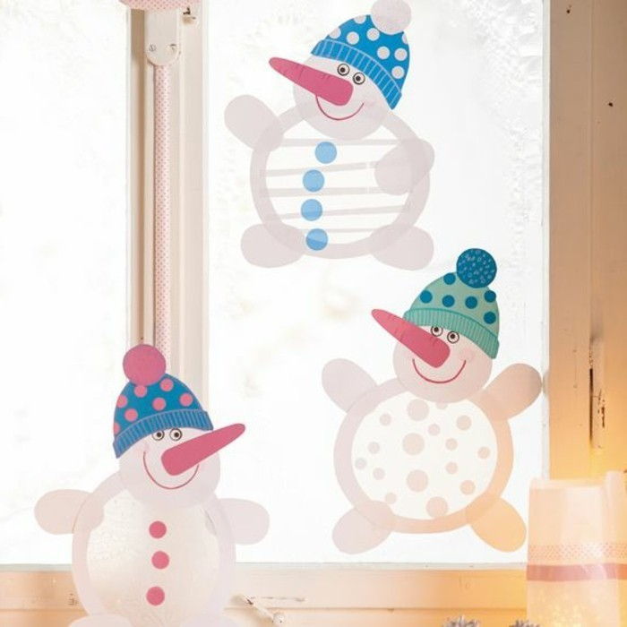 Windows tapeter christmas-Snowmen färger design