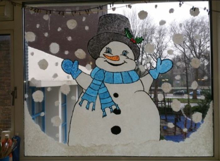 Windows tapeter jul mallar Snowman