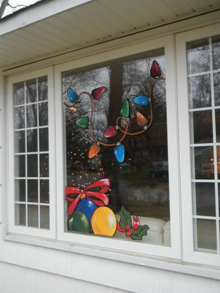 And-fönster dekoration-idéer-xmas-mallar fönsterbilder