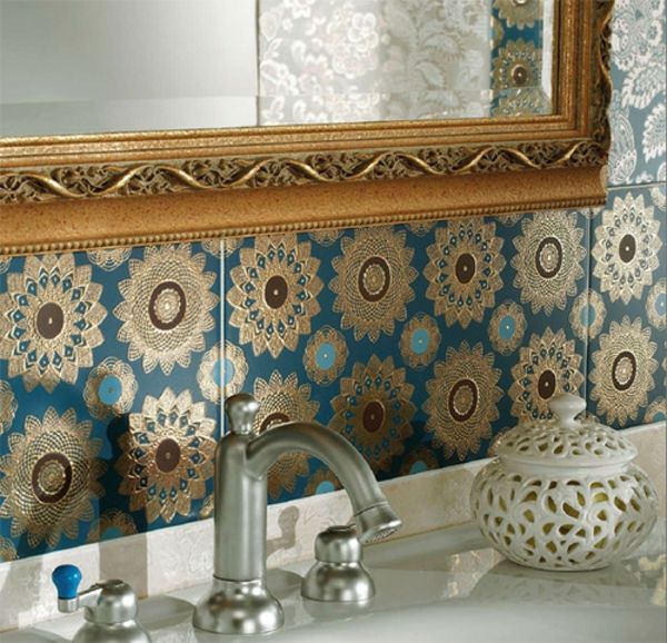 Plytelė su Maroko dizaino vonios kambariu