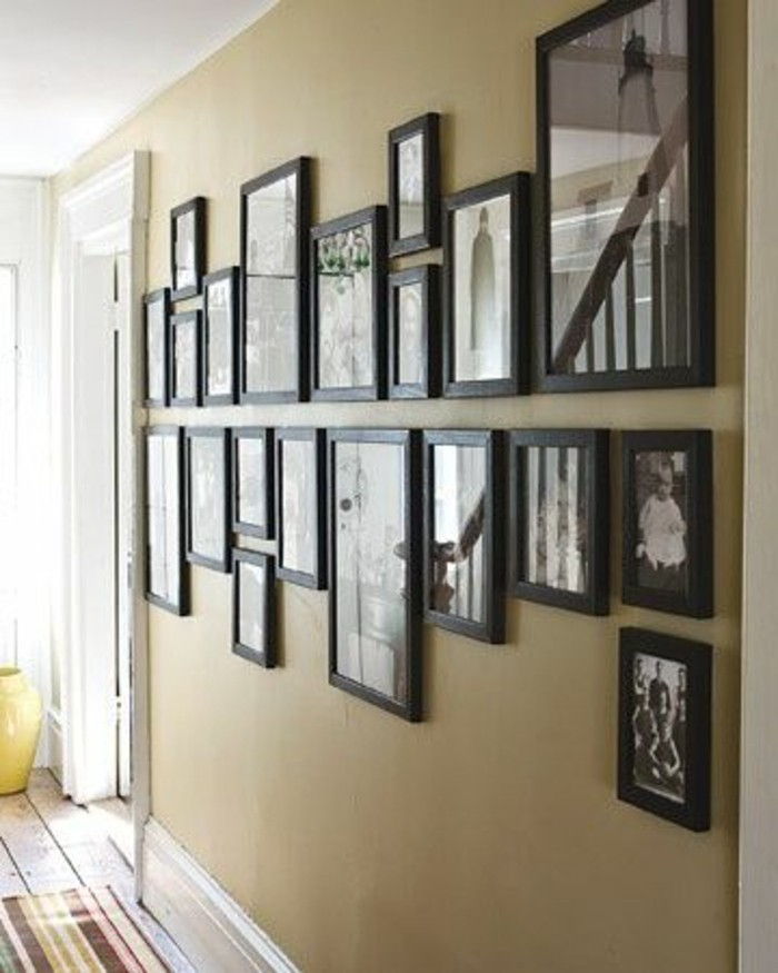 wall-black-frame-wall Photo Design