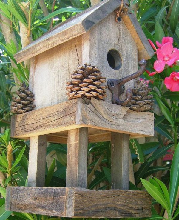 -Futterhaus-per gli uccelli di legno