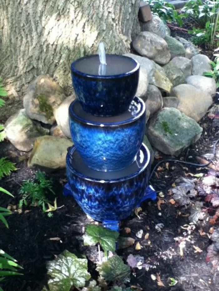 Sodas atsipalaidavimas Mėlyna fontanas