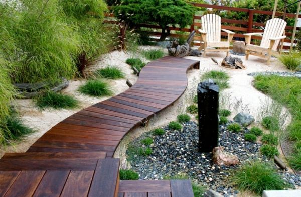 Záhradné chodníčky vytvoriť-krásne drevo panely-use-jednoducho-ja-make
