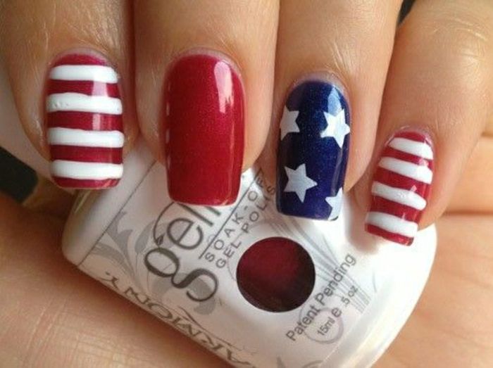 unghiilor cu gel American Flag