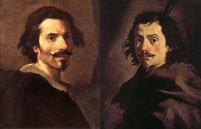Gian Lorenzo Bernini e Francesco Borromini a due importanti-architetto-of-the-barocco dell'epoca