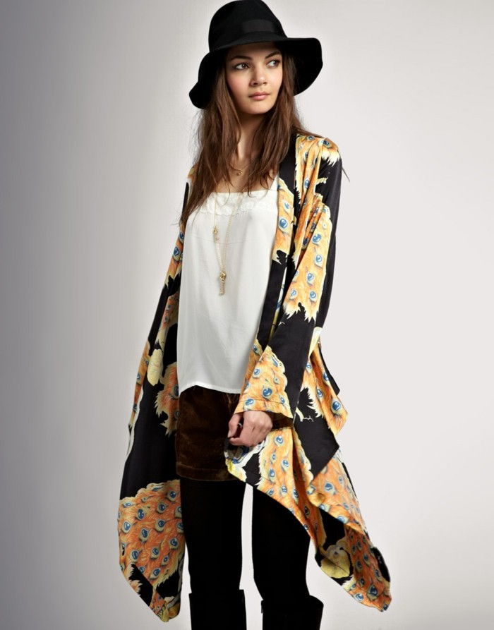 Hippie modeller Spring Jackets Ladies färgmodell