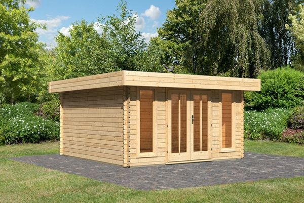 Drevený záhradný domček sám budovanie idea
