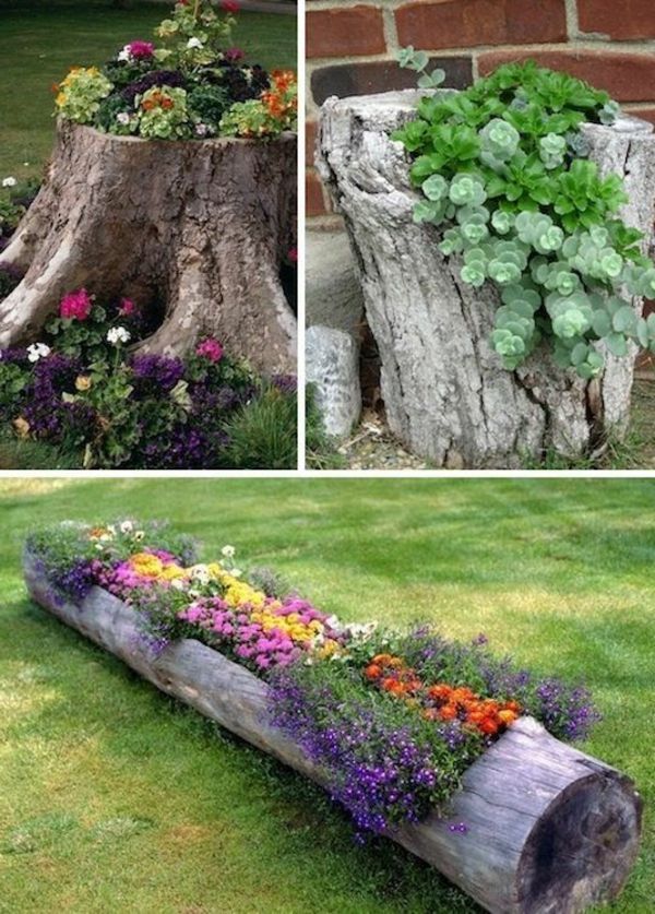 -Utilizzo Log-che-vaso di fiori