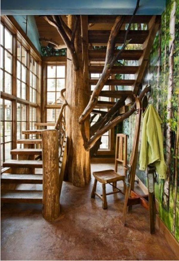 Escadas de madeira - originais e criativas