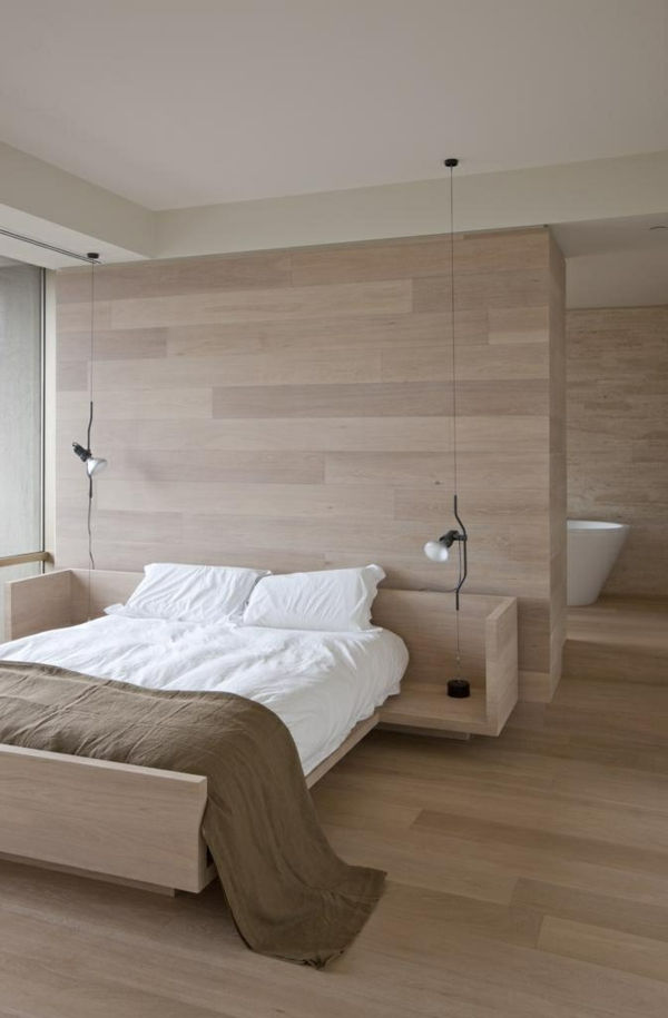 Impostazione-camera da letto - interior design idee pavimentazione-da-legno