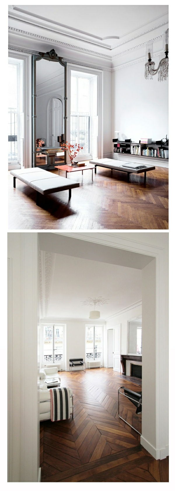 interior design idee Pavimenti in legno di soggiorno