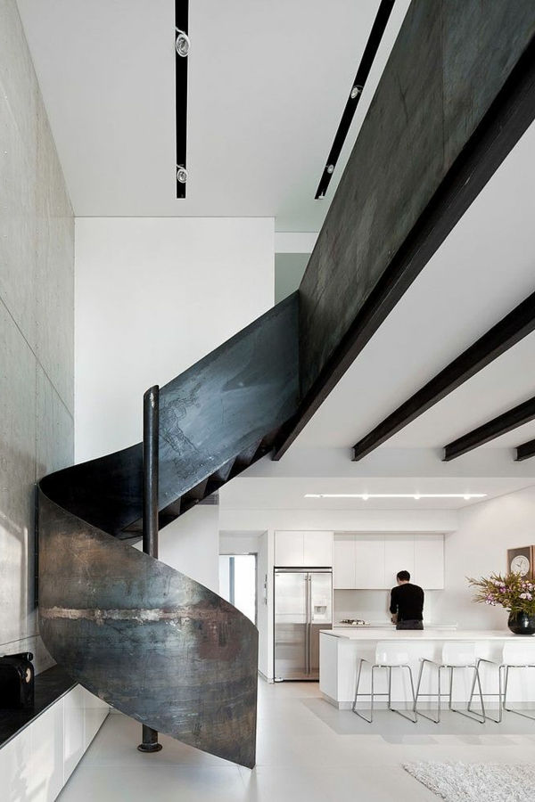 Interior Design Oblikovanje prostorov sodobno učinkovite notranje stopnice