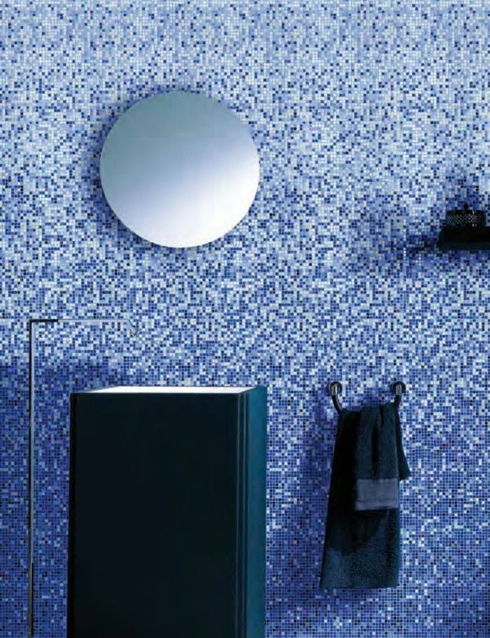 Taliansky dlaždice-like blue mozaika