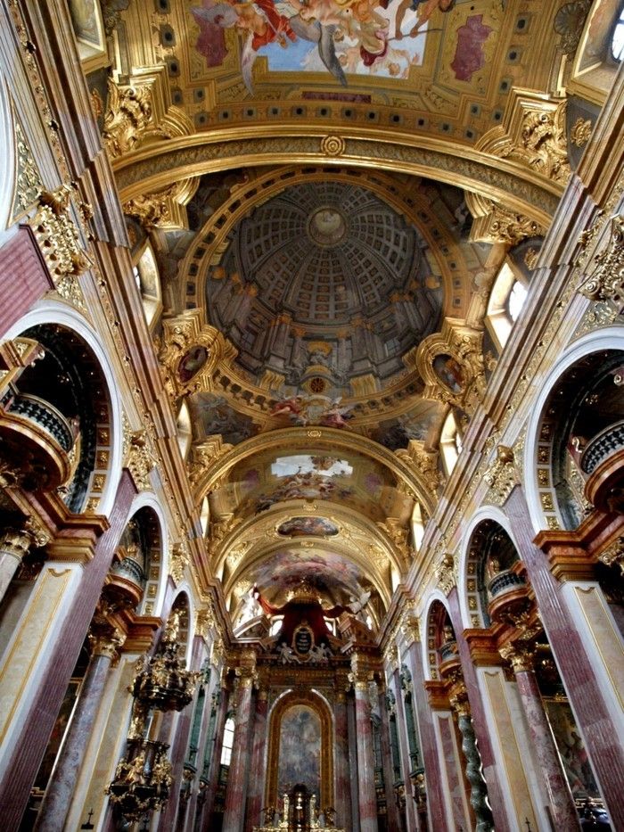 architettura Chiesa dei Gesuiti a Vienna-Austria-unico-barocco