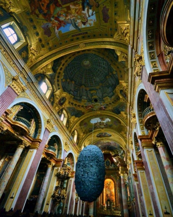 Chiesa dei Gesuiti a Vienna-Austria-bella-architettura-barocco dell'epoca