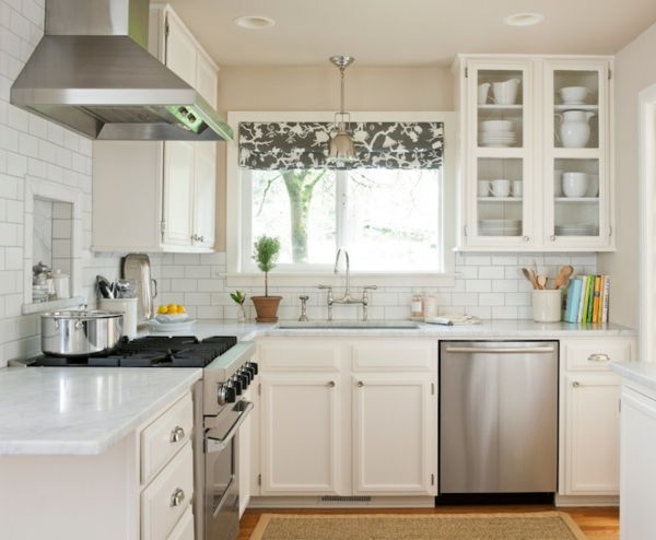 Kitchen interior design idea-con-bel colore guscio d'uovo