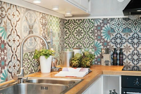 Virtuvės sienos Maroko dizaino plytelės