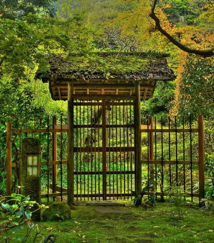 Kamakura Japonsko zen záhradné dvere
