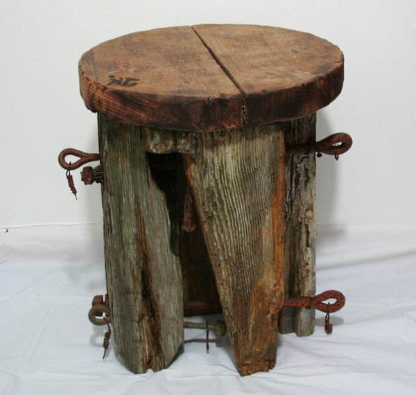 menos criativo mesa Driftwood mesa rústica