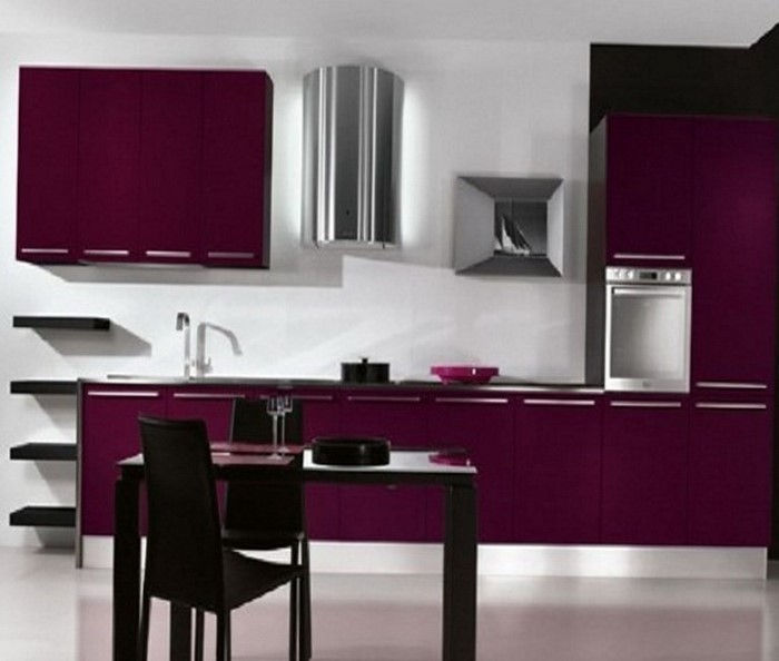 kuchnia-w-fioletowy-set-a-nowoczesne wnętrza