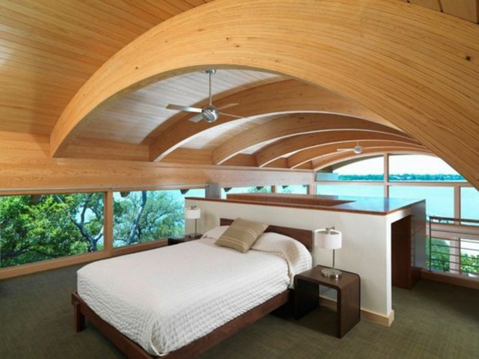 Villa einruchtung-drevenú strešnú schlafzimmre
