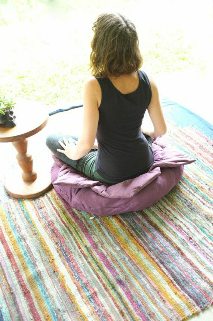 Lotus Yoga Meditasyon Yastık mor renk