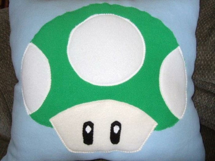 Funny Kudde med Super Mario Mushroom