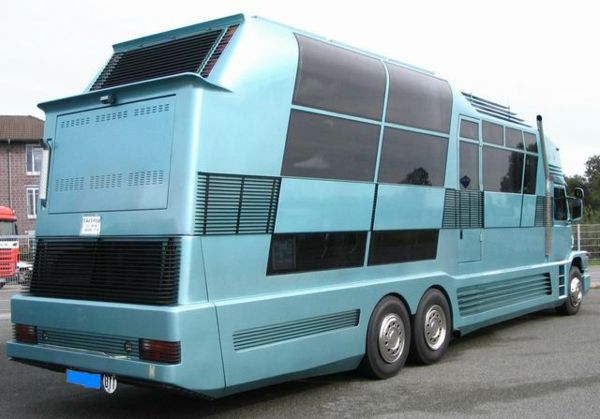 Luxury RV-i-blå farge