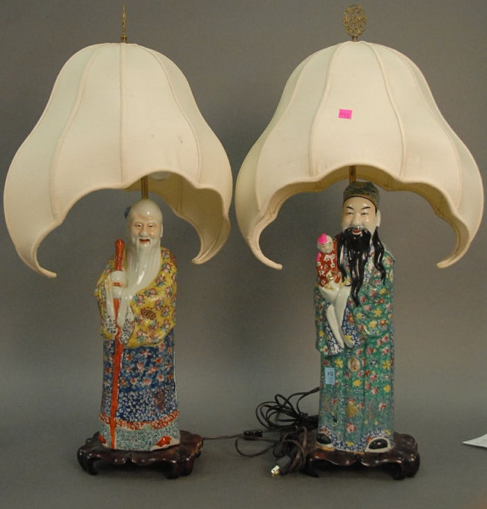 Nocna lampy chińskie porcelanowe figurki egzotyczne Azja