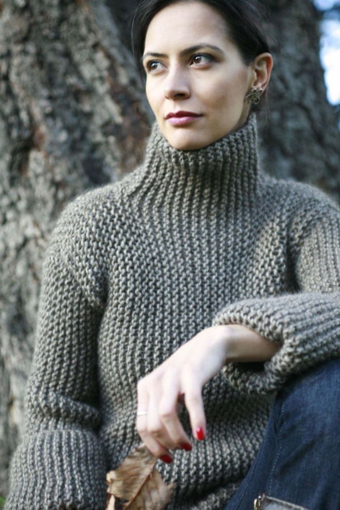 Norvegese maglione grigio-soft