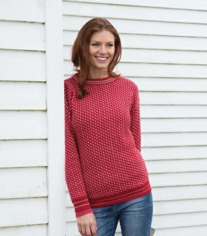 Norwegian maglione-rosso-donne-sport