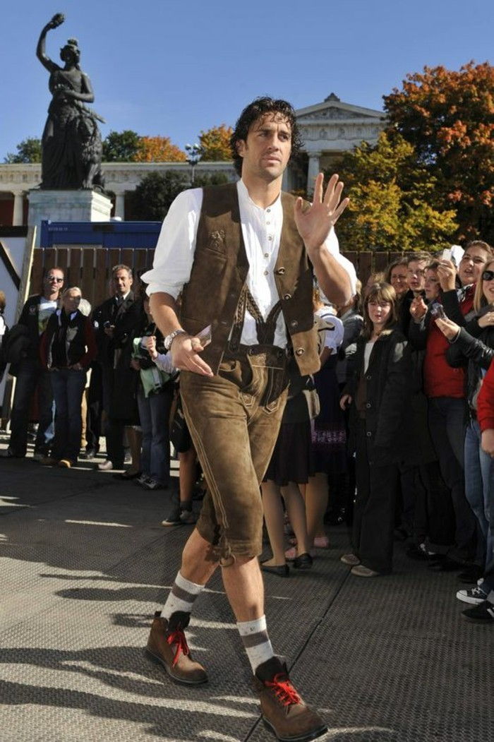 Oktoberfest Oblačila moška kratke usnjene hlače