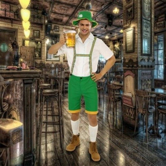 Oktoberfest outfit moški-v-zelene barve