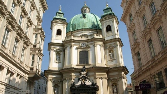 Chiesa-in-Vienna di San Pietro -Austria-barocco-Unique-architettura