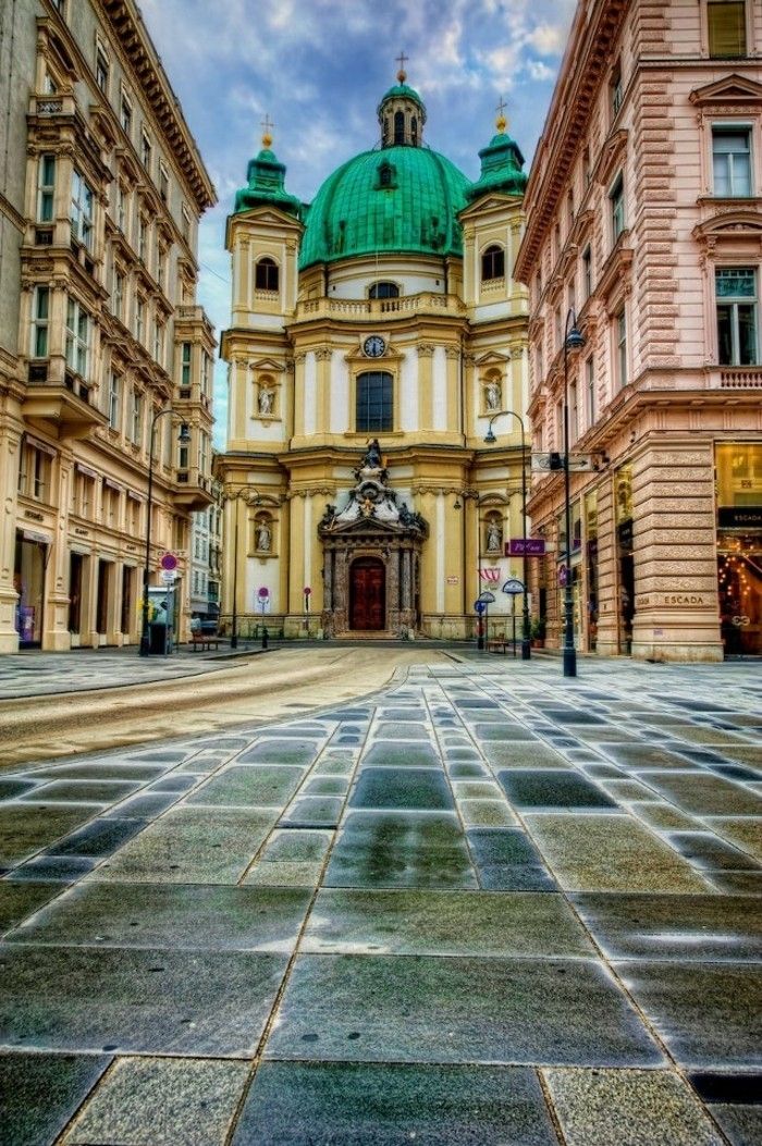 architettura Chiesa-in-Vienna di San Pietro -Austria-Unique-barocco