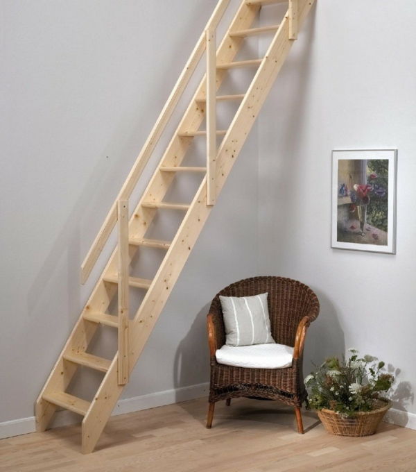 Šetriace miesto na schodoch - z dreva - jednoduchá konštrukcia