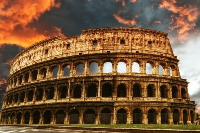 Rome-Taliansko-Amphitheatre-flavian-the-Colosseum preslávené-zaujímavosti-in-Europe-populárnej-destináciou-Europa