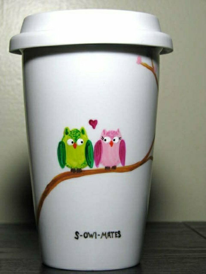 S-Owl-Mates Mug Starbucks Owl tegning