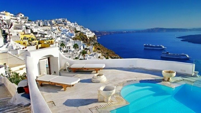 Santorini Grécko ostrov dovolená luxusné populárno destinácií-Europa