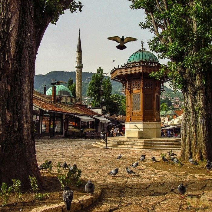 Sarajevo, Bosna a Hercegovina a mestské-europe-staedtereisen