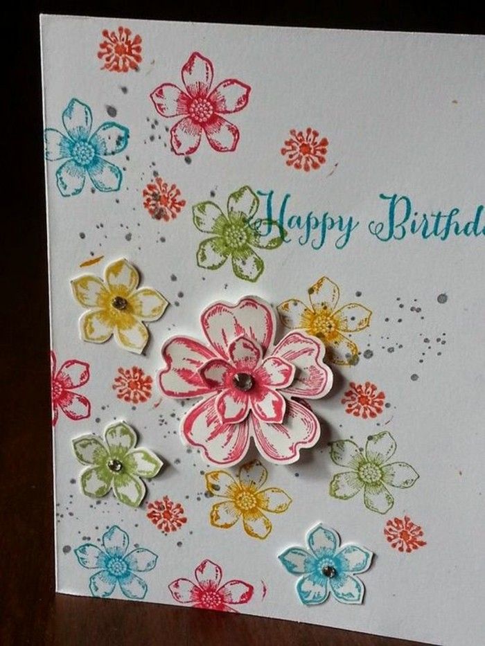 Lepa rojstni dan kartica sama odločitev Motley Cvetje