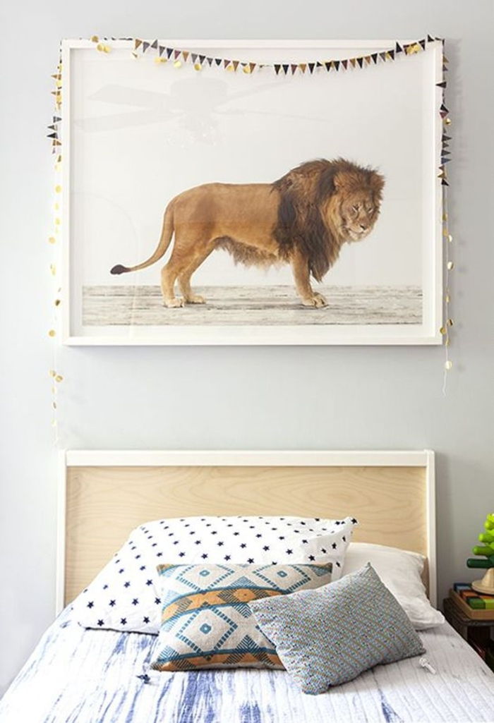 Quarto imagem Boho Pillow Decoração Lion