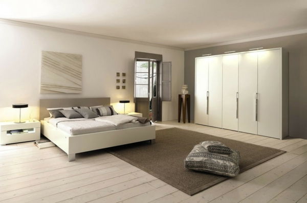 Camera da letto con-stupefacente disegno bellissimo appartamento-con-legno-grande-Wohnideen