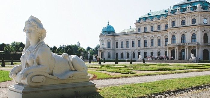 Castello Belvedere di Vienna-Austria-barocco funzioni in modalità in-the-architettura