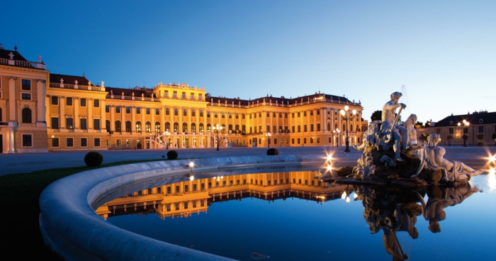 architettura castello di Schönbrunn, Vienna, Austria-barocco