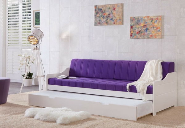 Kavč V-vijolična